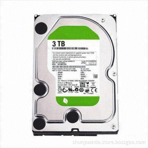 3TB Internal Hard Drive, Measures 3.5-inch, 7200rpm Spindle Speed, SATA Desktop